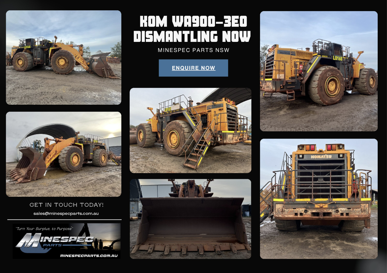 KOMWA900-3E0 Dismantling Now